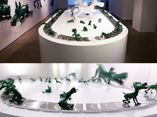 动态旋转展台